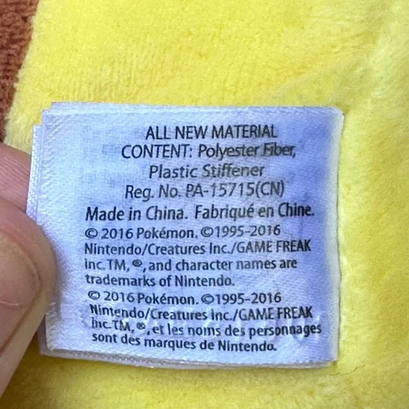 Pikachu Plush Stuffed Toy Talking Light Up Pokemon Tomy 2016 Ears Movable 10.5" - Picture 8 of 11